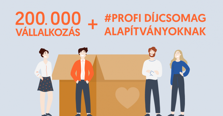 200 000 vállalkozás, ingyen #profi csomag alapítványoknak